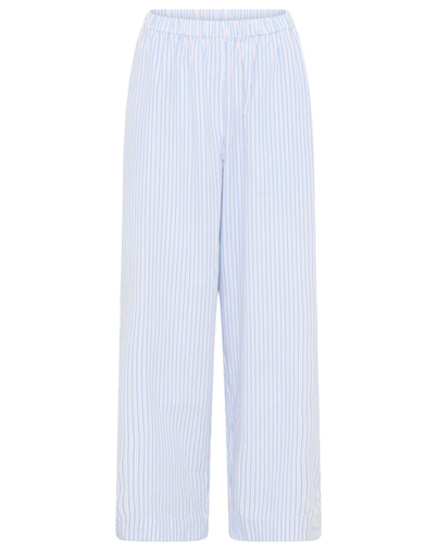 Frau - Melbourne Ankel Bukser - Blue Cameo Stripe